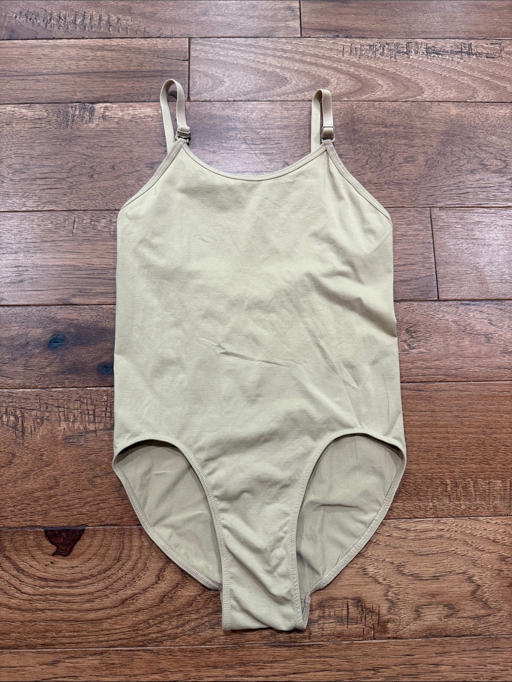 Stelle Girls Nude Camisole Leotard Adjustable Straps - Size L